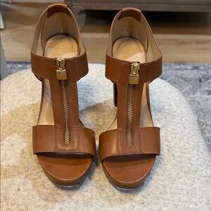 MICHAEL Michael Kors Tan Leather Heels